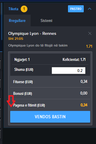 Lyon VS Rennes koeficientët në Mozzartbet 26.04.2025