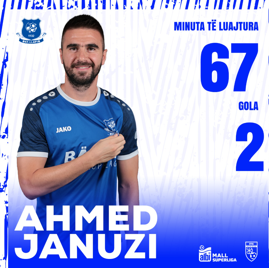 Ahmed Januzi më I miri I javës së fundit në Superligë