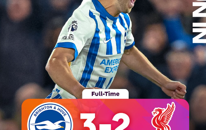 Brighton arrin të mposhtë Liverpool, pesë gola të shënuar