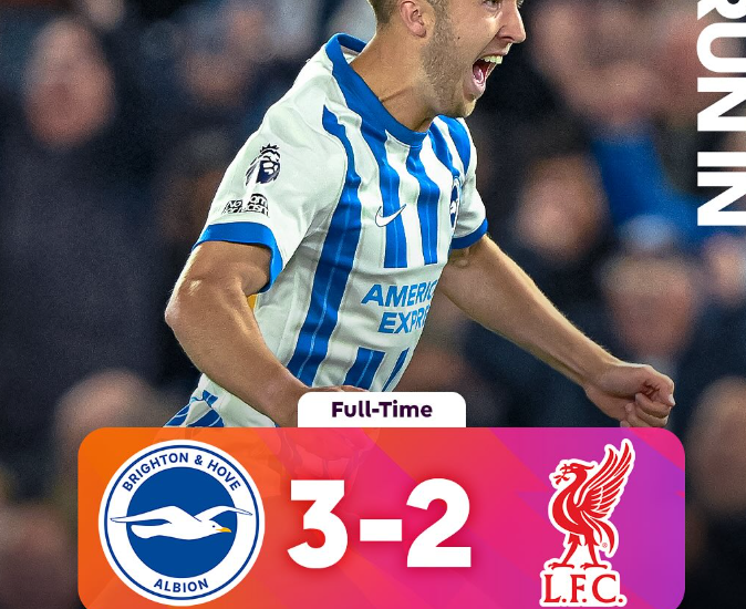 Brighton arrin të mposhtë Liverpool, pesë gola të shënuar