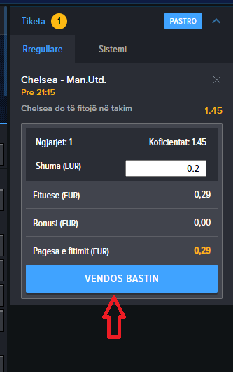 Chelsea VS Manchester Utd koeficientët në Mozzartbet 16.05.2025
