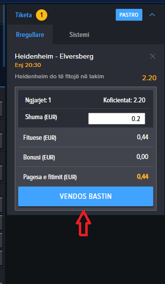 Heidenheim VS Elversberg koeficientët në Mozzartbet 22.05.2025