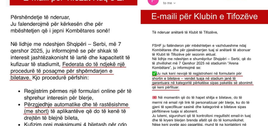 Tifozët Kuq e Zi, reagojnë në lidhje me vendimin