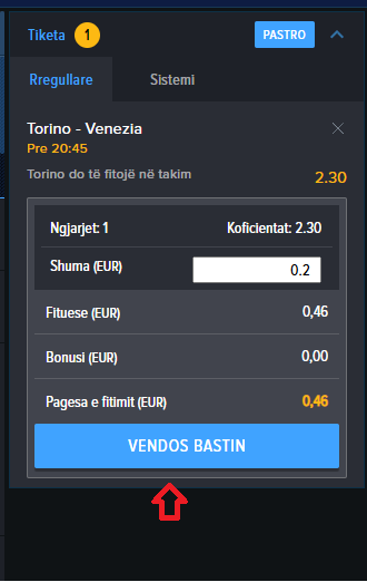Torino VS Venezia koeficientët në Mozzartbet 02.05.2025