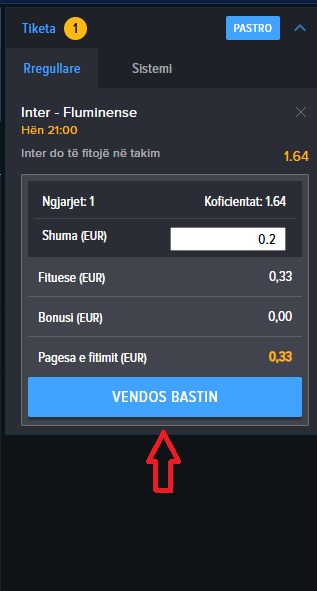 Inter VS Fluminense koeficientët në Mozzartbet 30.06.2025