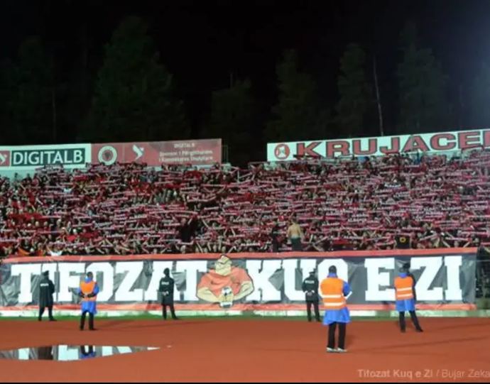Tifozat Kuq e Zi, I thonë jo stadiumit në ndeshjen ndaj Serbisë