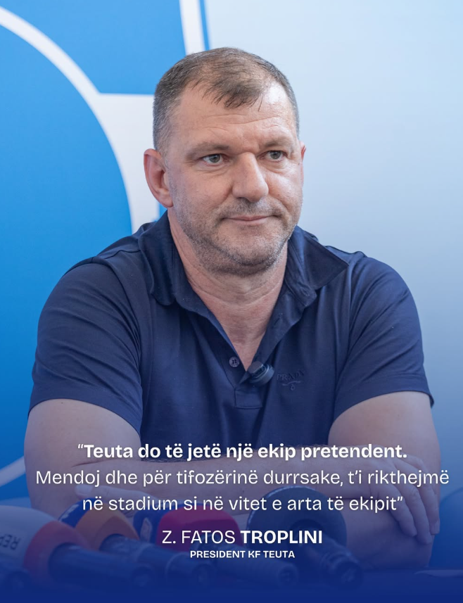 Teuta, me një president të rri në këtë sezon