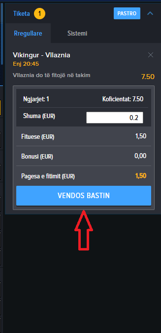 Vikingur Reykjavik VS Vllaznia koeficientët në Mozzartbet 31.07.2025