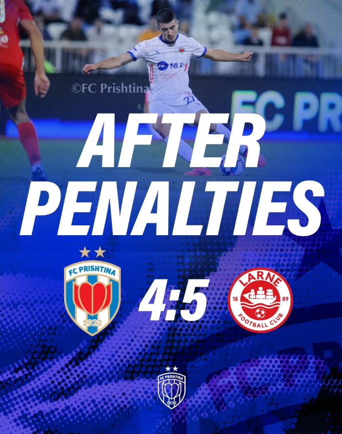 Prishtina eleminohet nga Konferencë Liga