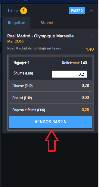 Real Madrid VS Marseille koeficientët në Mozzartbet 16.09.2025