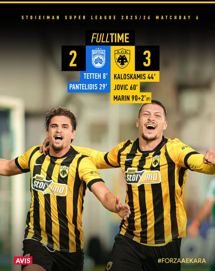 Strakosha luan një rol deciziv në fitoren e AEK