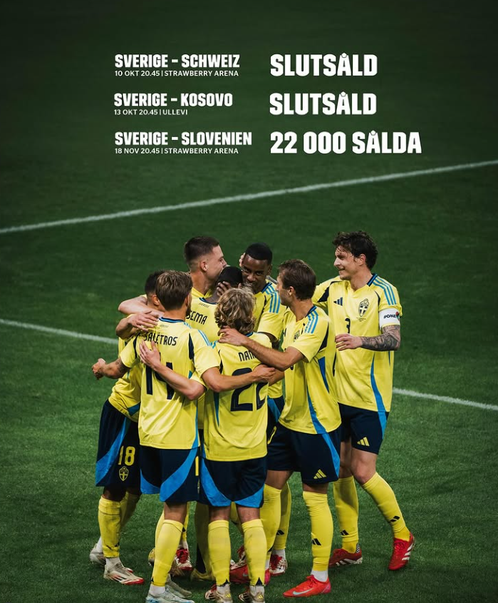 Suedia e gatshme me listën e lojtarëve në ndeshjen kundër Kosovës