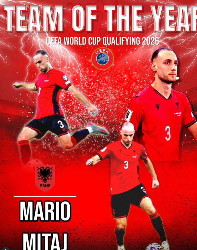 Mario Mitaj, pjesë e formacionit më të mirë në këto kualifikuese