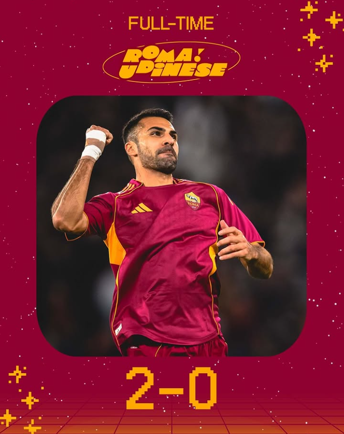 Roma tenton kryesinë e Serisë A, pas fitores me Udinese