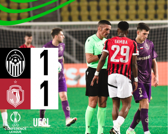 Sekondat që ndëshkuan Shkëndijen në Konferencë Ligë