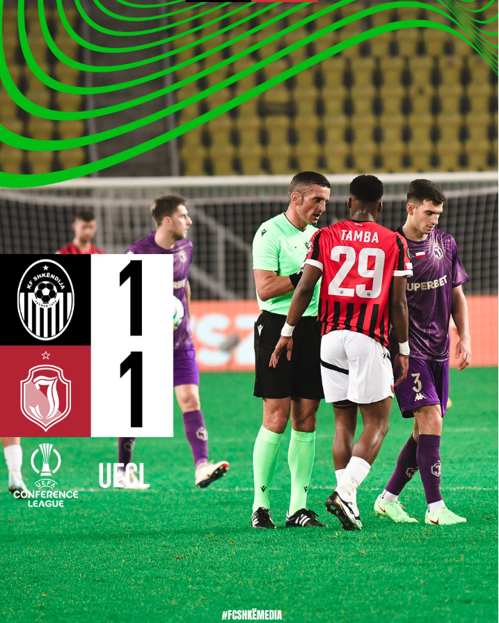 Sekondat që ndëshkuan Shkëndijen në Konferencë Ligë