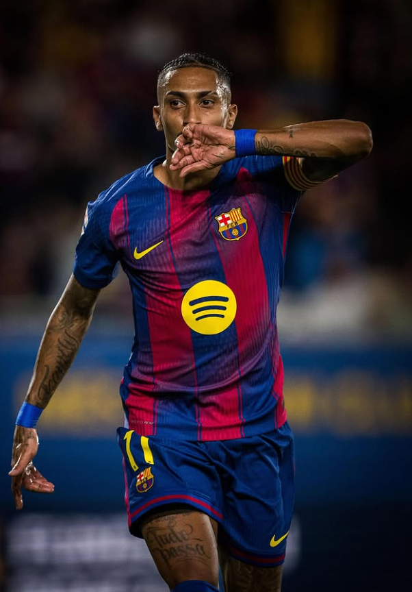 Barcelona e qartë, Raphinha është I pashitshëm