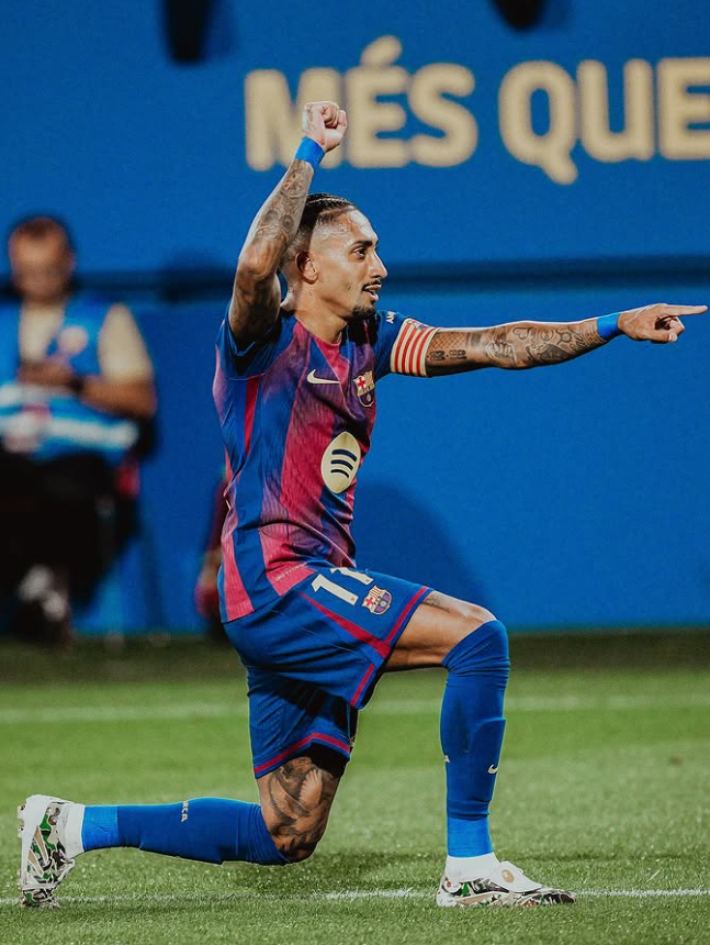 Barcelona e qartë, Raphinha është I pashitshëm